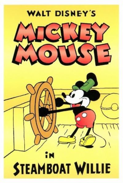 Mickey Mouse, Minnie Mouse - Steamboat Willie (1928)