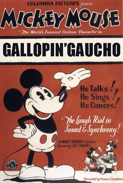 Mickey Mouse And Minnie Mouse - The Gallopin' Gaucho (1928)