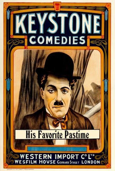 Charlie Chaplin - His Favourite Pastime ( 1914 )