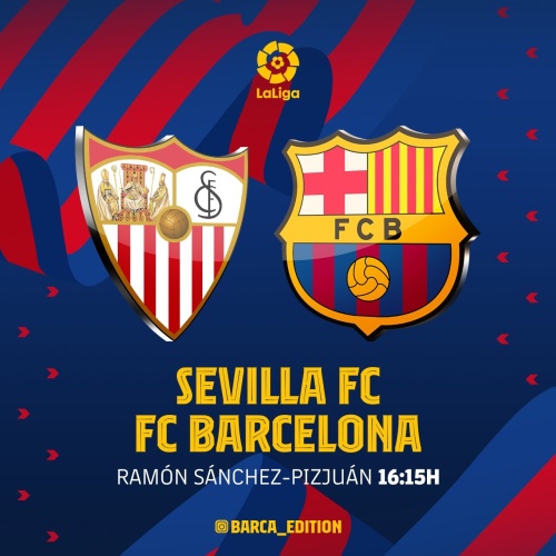 مباراة اشبيلية وبرشلونة - الدوري الاسباني 2025