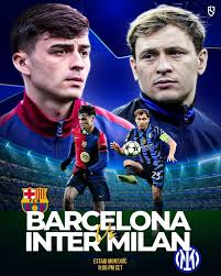 مباراة برشلونة و انتر ميلان - ذهاب نصف نهائي دوري أبطال اوروبا 2025