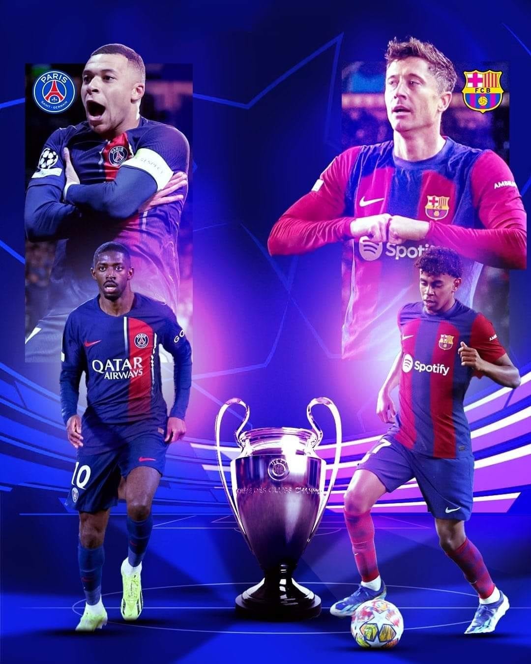 مباراة برشلونة ضد باريس سان جيرمان - دوري ابطال اوروبا 2025