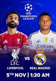 مباراة ليفربول ضد ريال مدريد - دوري ابطال اوروبا 2025
