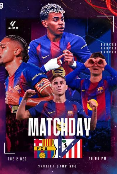 برشلونة vs اتلتيكو مدريد [ الدوري الاسباني - الجولة 19-موسم 25 - 26 ]