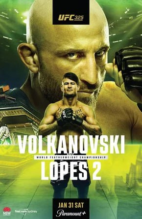 UFC 325: Volkanovski vs. Lopes 2 (2026)